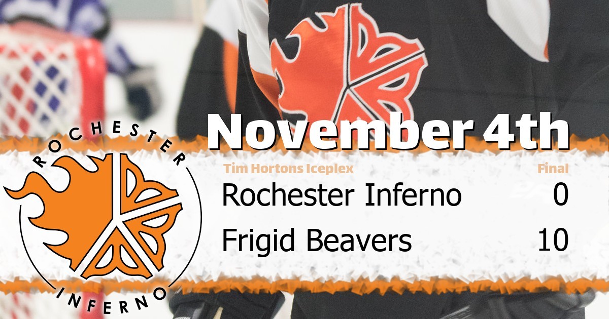 Beavers over Inferno in 10-0 victory