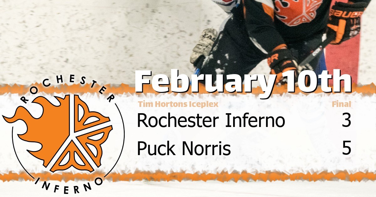 Puck Norris over Inferno on Monday