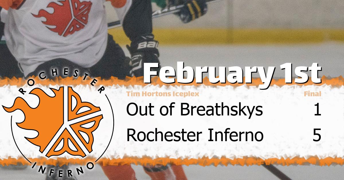 Inferno by 4, Breathskys take loss