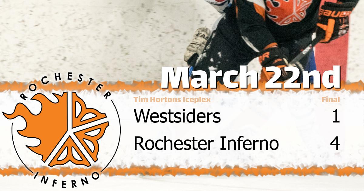 Inferno and Westsiders fight to 4-1 final