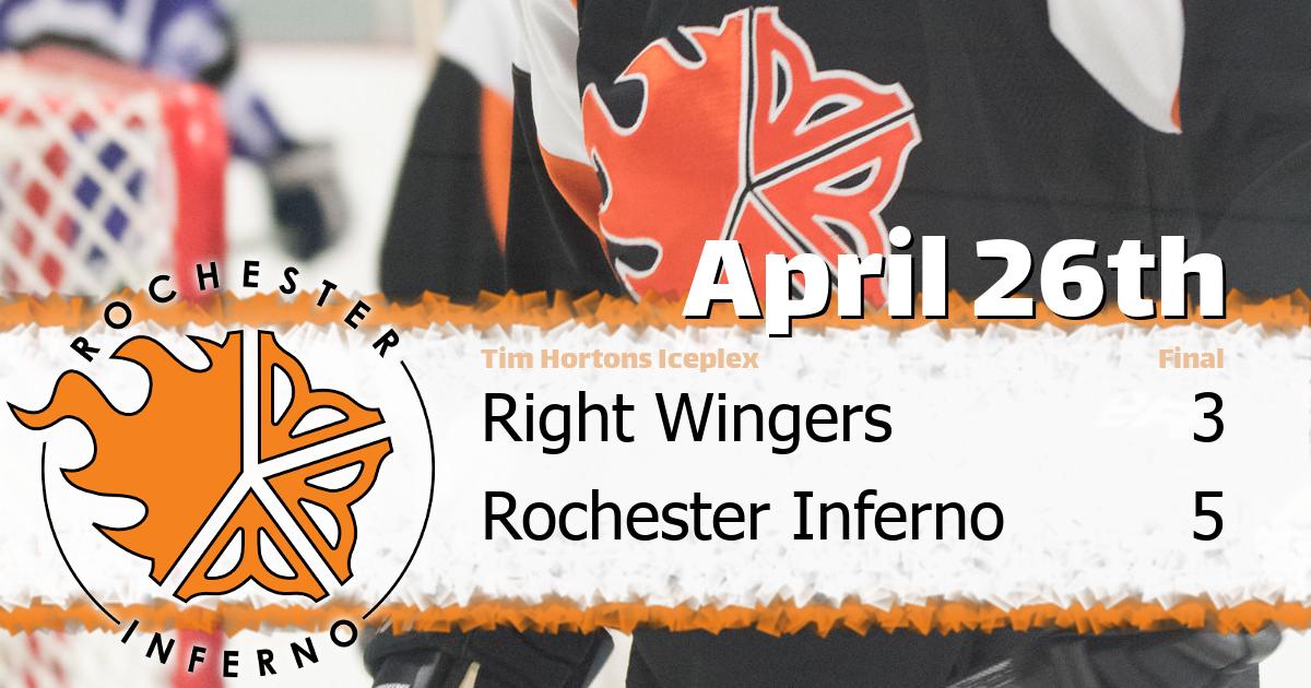 Inferno and Wingers fight to 5-3 final