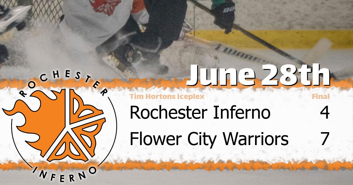 Warriors over Inferno in 7-4 victory